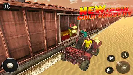Play Grand Gold Robbery Game: Train shooting Simulator as an online game Grand Gold Robbery Game: Train shooting Simulator with UptoPlay