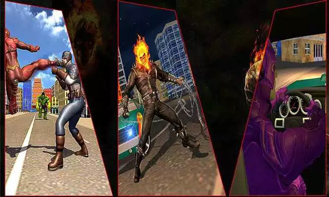 Play Grand Monster Ghost Skull Fire superhero Attack