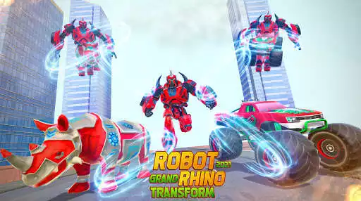 Play Grand Rhino Robot car transform game  and enjoy Grand Rhino Robot car transform game with UptoPlay