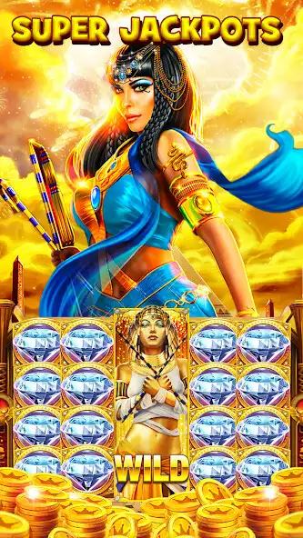 Play Grand Slots: Cleopatra as an online game Grand Slots: Cleopatra with UptoPlay