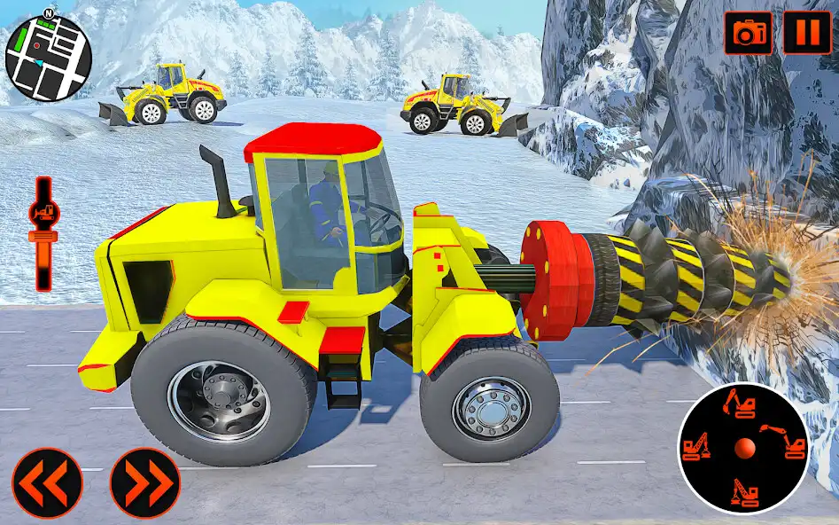 Play Grand Snow Excavator Simulator as an online game Grand Snow Excavator Simulator with UptoPlay