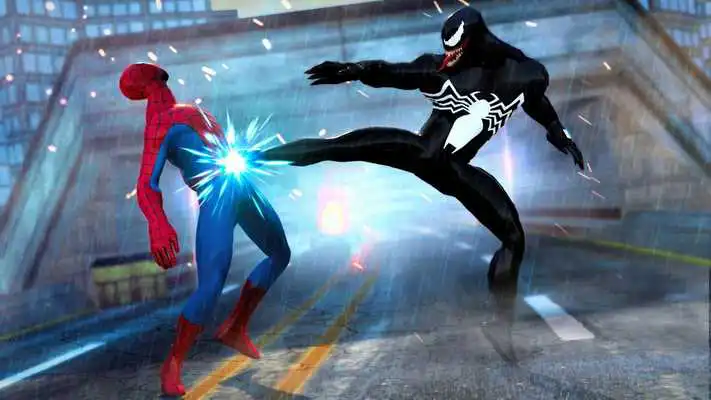 Play Grand Superhero Venom VS Spider Iron Hero Hunters