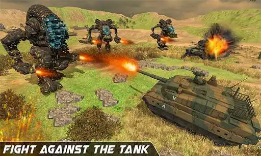 Play Grand Tank VS Futuristic War Robot 2019  and enjoy Grand Tank VS Futuristic War Robot 2019 with UptoPlay