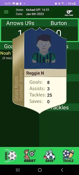 Play Grassroots Football Scorer as an online game Grassroots Football Scorer with UptoPlay