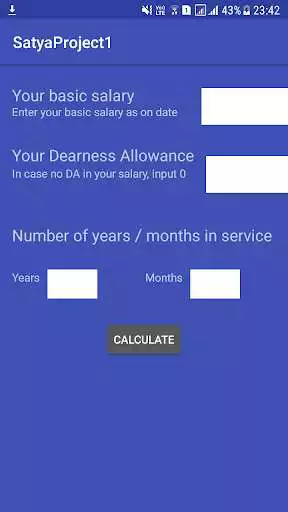 Play APK Gratuity Calculator  and enjoy Gratuity Calculator with UptoPlay com.project.satya.satyaproject1