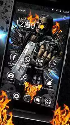 Play Graveyard Skull Revolver Gun Theme