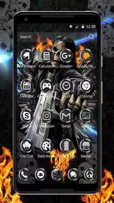 Play Graveyard Skull Revolver Gun Theme