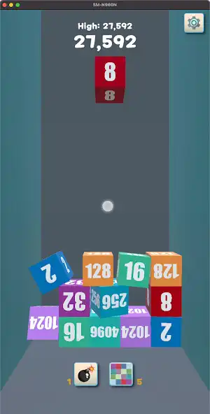 Play Gravity 3D 2048 as an online game Gravity 3D 2048 with UptoPlay