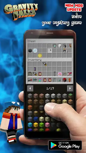 Play Gravity Falls Mod for MCPE as an online game Gravity Falls Mod for MCPE with UptoPlay