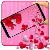 Free play online Gravity Hearts keyboard Theme APK
