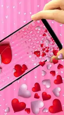 Play Gravity Hearts keyboard Theme