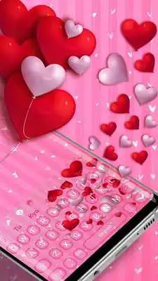 Play Gravity Hearts keyboard Theme