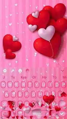 Play Gravity Hearts keyboard Theme