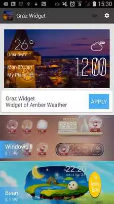 Play Graz weather widget/clock Play Graz weather widget/clock