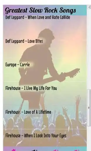 Play Greatest Slow Rock Songs as an online game Greatest Slow Rock Songs with UptoPlay