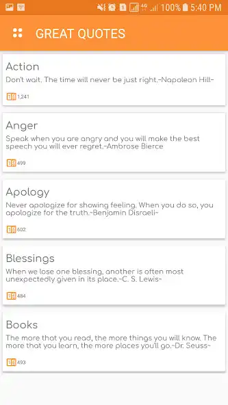 Play Great Quotes as an online game Great Quotes with UptoPlay