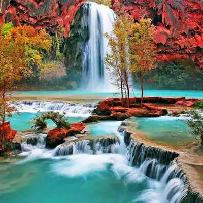 Play Great Waterfall Live Wallpaper