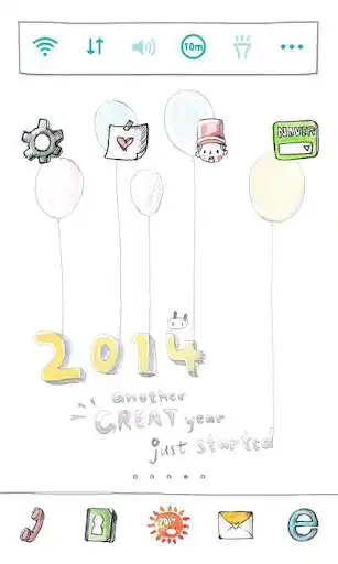Play APK Great year Dodol luncher Theme  and enjoy Great year Dodol luncher Theme with UptoPlay com.iconnect.launcher.theme.greatyear2014