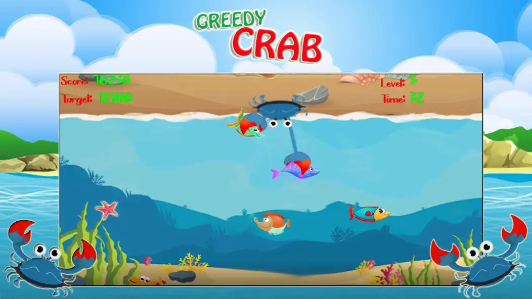 Play Greedy Crab as an online game Greedy Crab with UptoPlay
