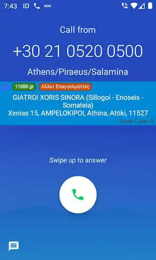 Play Greek Caller ID as an online game Greek Caller ID with UptoPlay