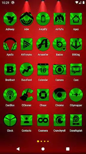 Play Green and Black Icon Pack as an online game Green and Black Icon Pack with UptoPlay