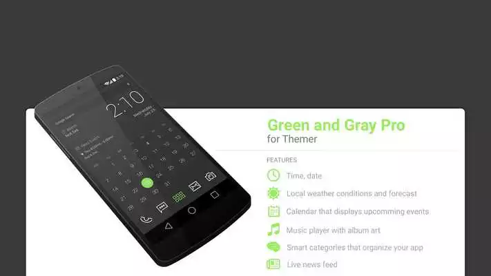 Play Green and Gray Pro UI Theme