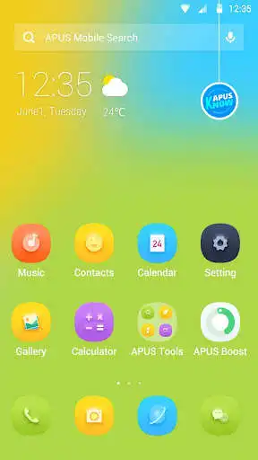 Play Green Business Summer Life-APUS Launcher theme