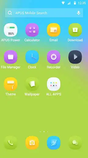 Play Green Business Summer Life-APUS Launcher theme