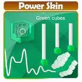 Free play online Green cubes Music Player Skin APK