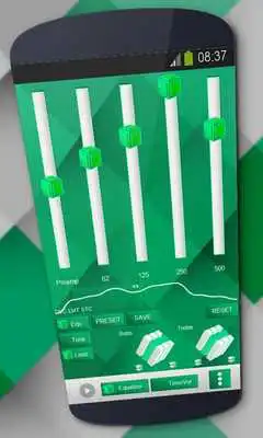 Play Green cubes Music Player Skin