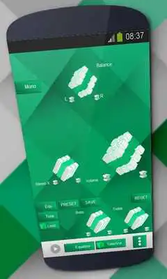 Play Green cubes Music Player Skin