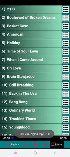 Play Green Day 33 Songs Offline  and enjoy Green Day 33 Songs Offline with UptoPlay