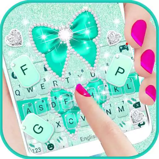 Play Green Diamond Bow Keyboard Theme APK Play Green Diamond Bow Keyboard Theme APK