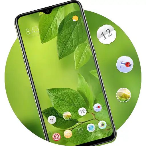 Play Green eye protection pure leaf theme APK