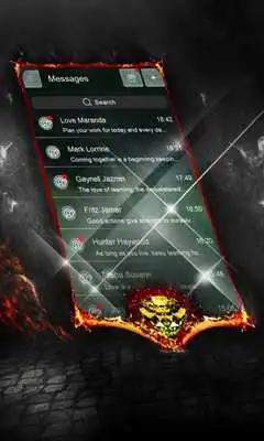 Play Green flame SMS Layout