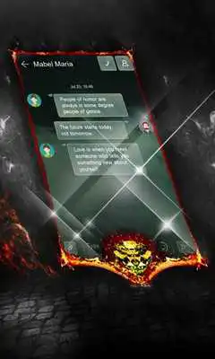 Play Green flame SMS Layout
