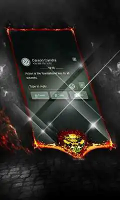 Play Green flame SMS Layout
