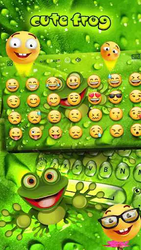 Play Green Frog Keyboard Theme