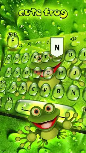 Play Green Frog Keyboard Theme