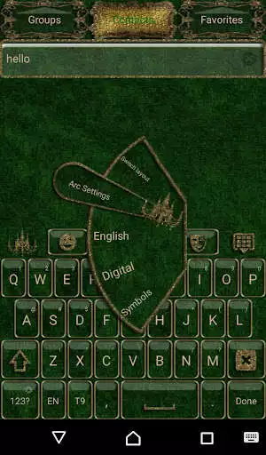 Play Green Gold Chandelier Keyboard theme as an online game Green Gold Chandelier Keyboard theme with UptoPlay