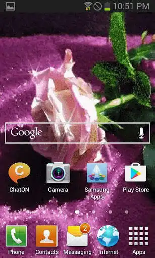 Play Green Leaf Rose LWP