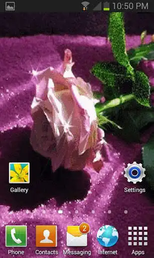 Play Green Leaf Rose LWP