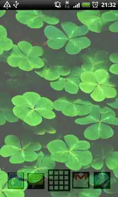 Play green leaves live wallpaper