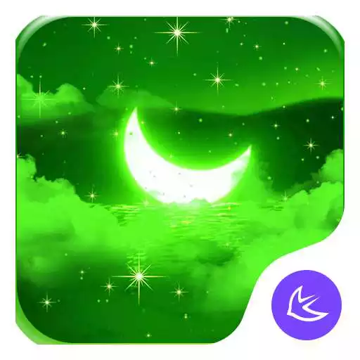 Play Green Moon-APUS Launcher free theme APK Play Green Moon-APUS Launcher free theme APK