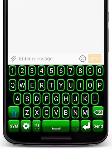 Play Green Neon Keyboard