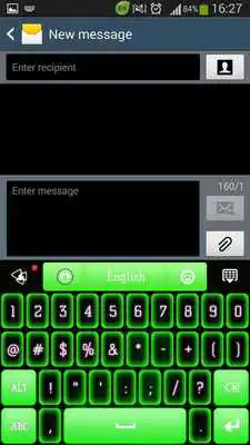 Play Green Neon Keyboard