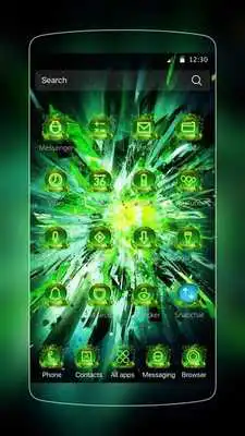 Play Green Neon Shine Lancher