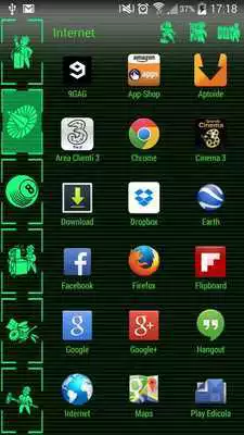 Play Green Phosphor Theme for Smart Launcher