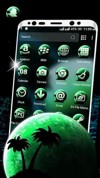 Play Green Planet Launcher Theme as an online game Green Planet Launcher Theme with UptoPlay