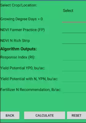 Play GreenSeeker N-Rate Calculator